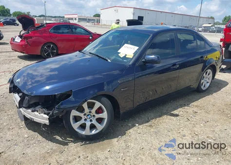 2007 BMW 550I из США, поврежденный, VIN WBANB53527CP07563